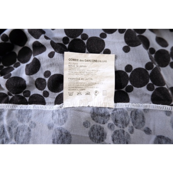 Comme des Garçons - SS09-Runway Cotton Dot Print Cut & Sewn Shirt - Picture 15 of 16